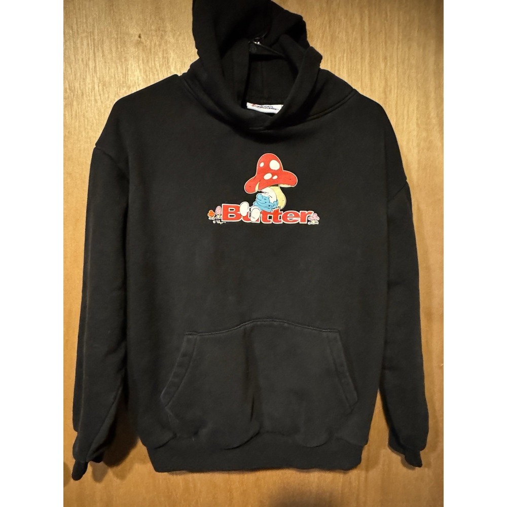 Butter Goods X Smurfs Small Black Hoodie